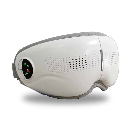 מכשיר מסאג מחומם סביב העיניים Nexora עם Bluetooth, לבן, על רקע לבן